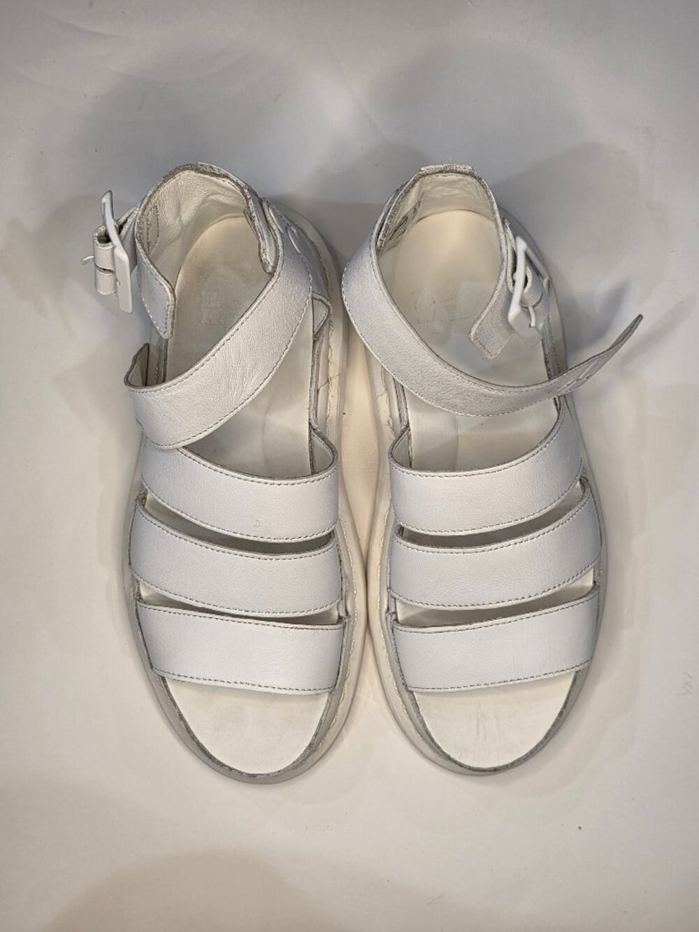 Dr. Martens Clarissa White Leather Gladiator Sandals - Size UK37 US6